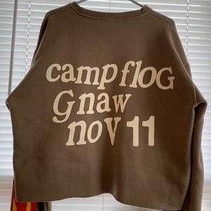 Cropped Camp FlogGnaw Kids See Ghosts Crewneck